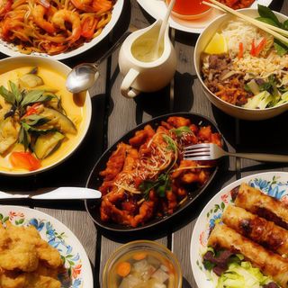 Makaron sojowy z warzywami