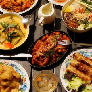 Makaron chiński smażony z warzywami