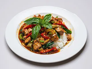 Wieprzowina po tajsku na gorącym żeliwie 350g
