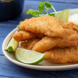 Sandacz smażony z rydzami 350g