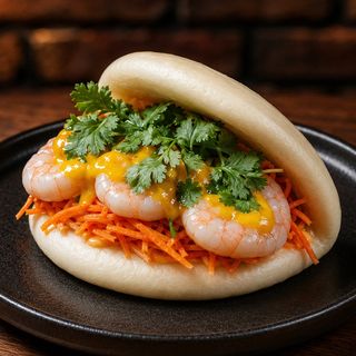 Bao z krewetkami