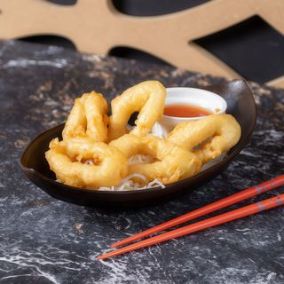 Pla Muek Choop Peang Tod