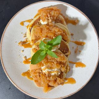 8. Pancakes prażone jabłka