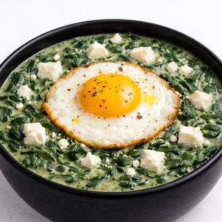 Krem szpinakowy z jajkiem