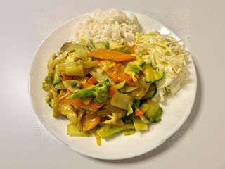 Kurczak z sosem curry