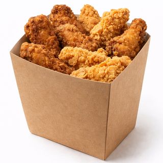 Kubełek mix 10 hot wings + 10 strips