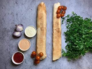 Kebab tortilla średni