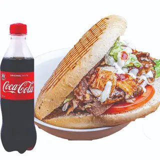 Zestaw Kebab na grubym + Cola 0.5L