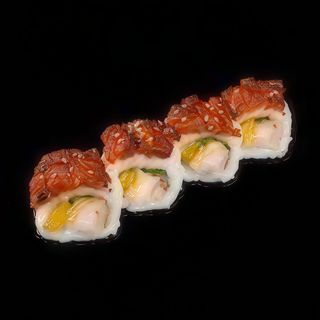 Uramaki Kalmar w tempurze z tatarem