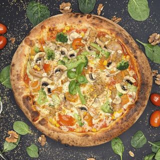 Pizza brokuł i kebab 32cm