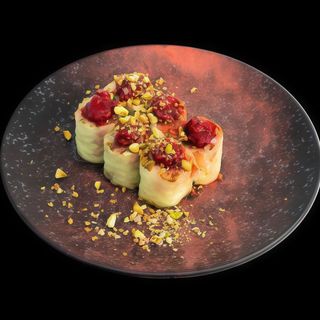 Hosomaki Z Kremem Pistacjowym I Malinami 6 Szt.