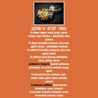Zestaw 16 (62szt)