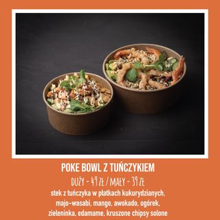 Poke bowl z tuńczykiem w panierce - duży
