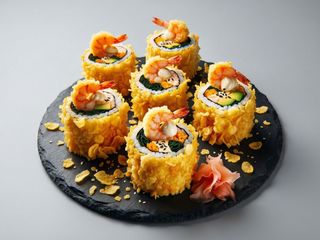 Hosomak w panierce z łososiem pieczonym 