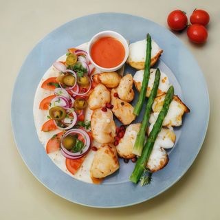 Szaszłyk z kurczaka z ziemniakami