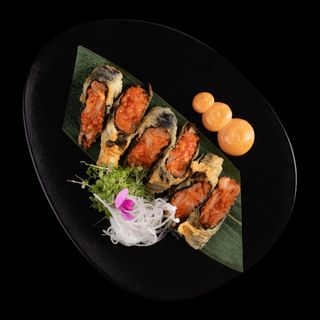 Pierożki Nori w tempurze z kimchi