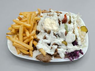 Talerz kebab z baraniną