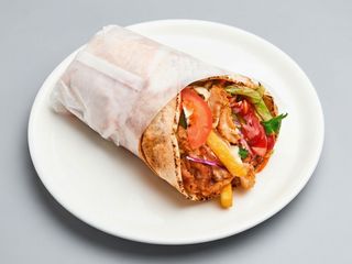 Mieszane mięso na cienkim cieście XXL