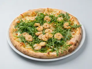 Pizza Gamberetti e rucola 24cm