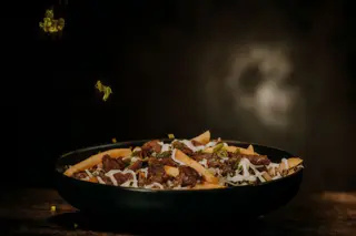 Frytki z orientalną wołowiną bulgogi 
