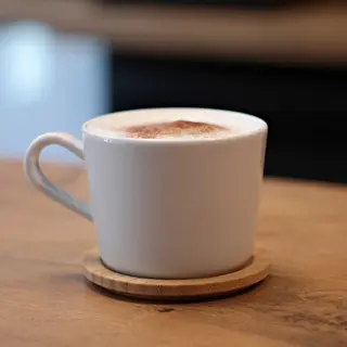 Flat white coffee