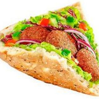 Falafel na grubym cieście