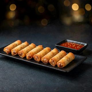 Sajgonki z sosem sweet chilli (8szt)