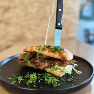 Schiacciata pulled pork