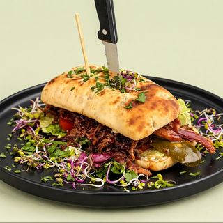 Schiacciata pulled pork