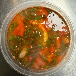 Zupa z owocami morza