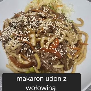 Makaron Udon z wołowiną