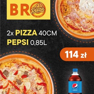 2x Pizze 40 cm + Pepsi 0.85l