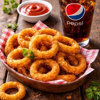 Zestaw 6 - Krążki cebulowe 24 sztuk + Napój