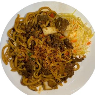 Makaron chinski z krewetkami