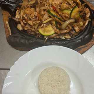 Schab na gorącym półmisku