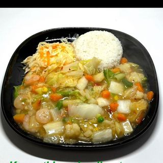 Krewetki w sosie curry