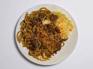 Makaron Udon z krewetkami