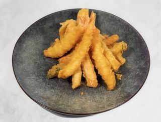 Krewetki w tempurze 5szt + warzywa