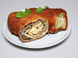 Krokiety z kapustą i pieczarkami 2szt
