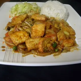 tofu z sosem pomidorowym