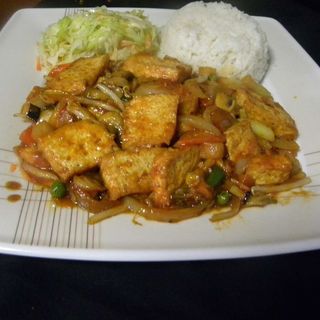 tofu z sosem pomidorowym