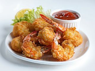 Krewetki duże w cieście