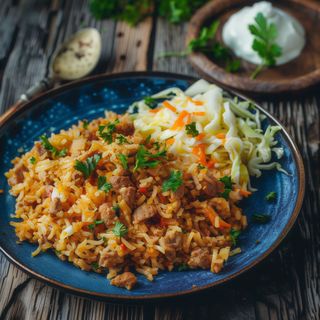 Pilaw z wieprzowiną