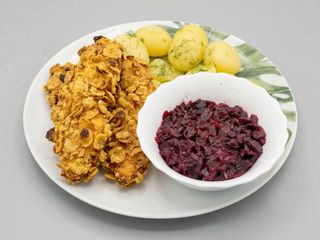 Polędwiczki z kurczaka panierowane w płatkach kukurydzianych