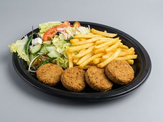 Talerz wegetariański falafel