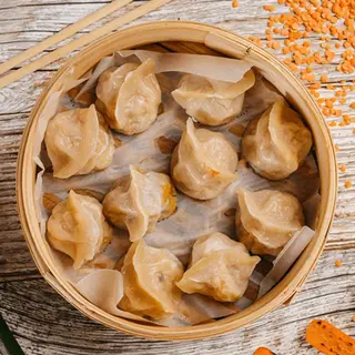 Pierogi z soczewicą, cukinią i marchewką