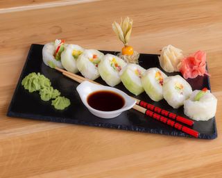 Shimayo papier ryżowy z warzywami 8szt