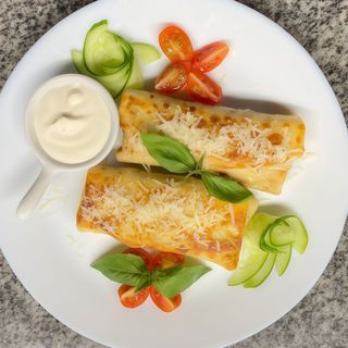 Naleśniki z kurczakiem i pieczarkami