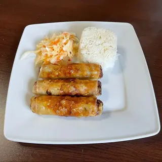 Sajgonki (3szt) z ryżem smażonym