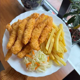 Kurczak chrupiący + frytki